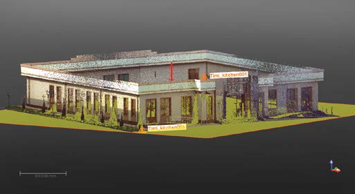 As part of their training, the educators created a point cloud of the TIIM cafeteria building.